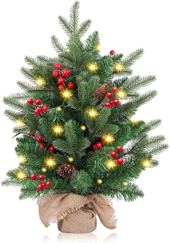 20 inch Small Christmas Tree with Lights H84077