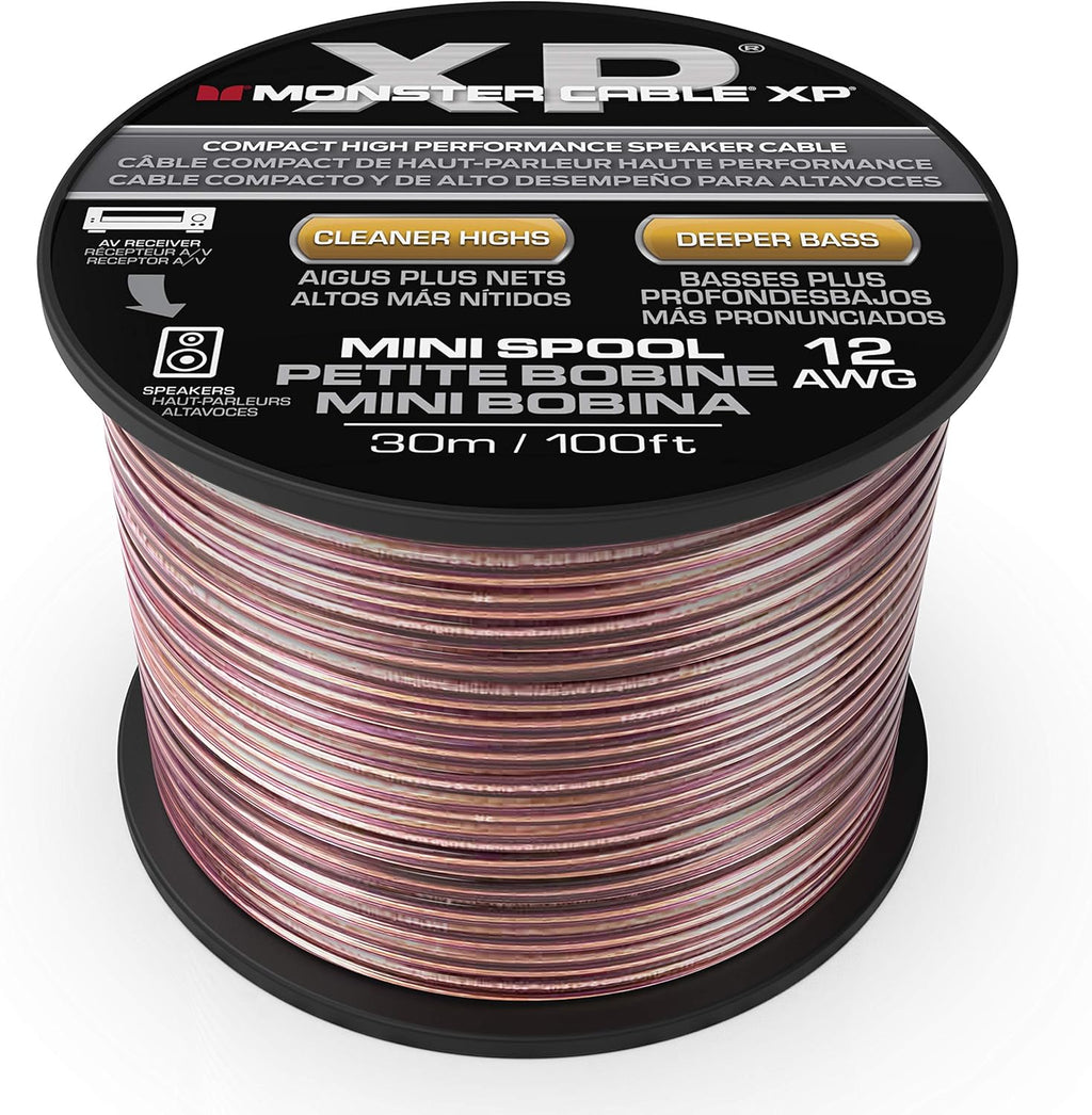 Copper Clad Aluminum 12 Gauge Speaker Wire 100FT E790236