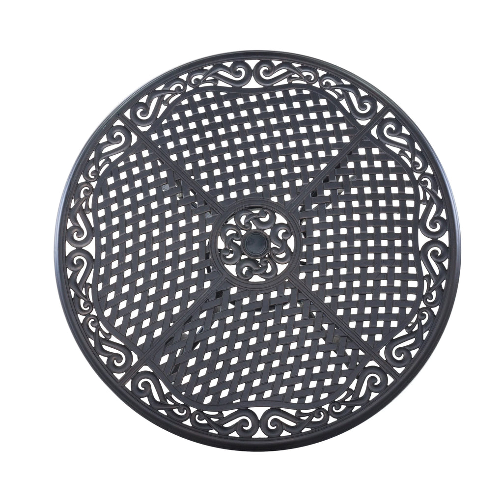 48 in Round Cast Aluminum Outdoor Dining Table T963