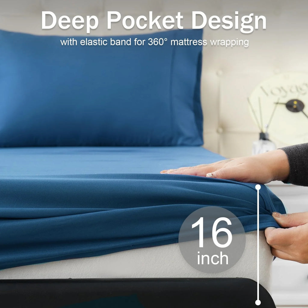 Single 3 Piece Sheet Set, 16 Inch Deep Pocket L650