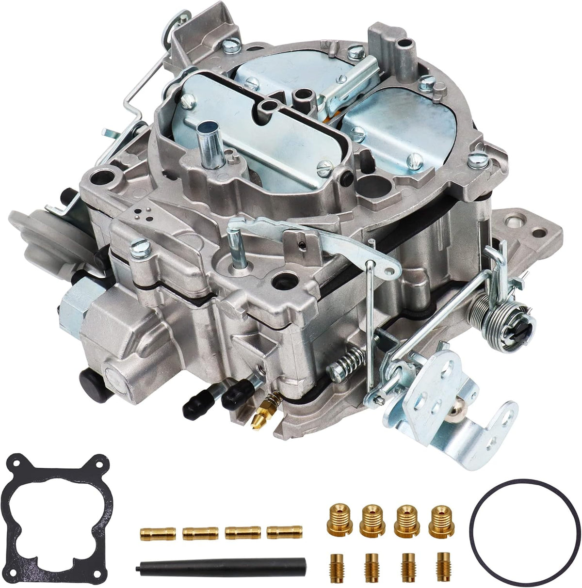 Carburetor 4 Barrel 750 CFM Manual Choke with Gaskets Plugs Jets L6557