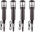 12V 3W 3000K Waterproof Aluminum Landscape Lights 4-Pack N540311