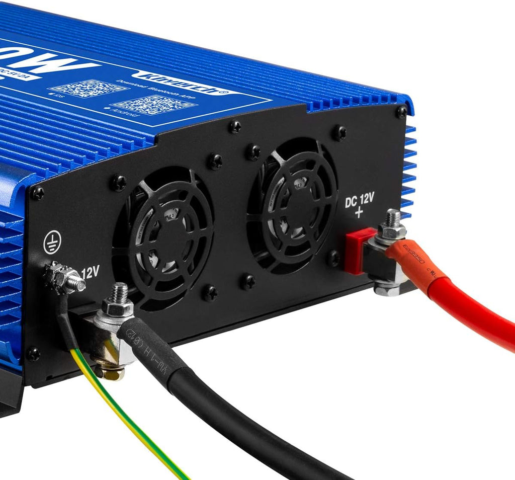 2000W Pure Sine Wave Power Inverter 12V DC to 110V AC with 3 AC Outlets & 1 USB Port Z470
