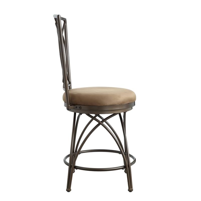 Bronze Metal Counter Stool V2486