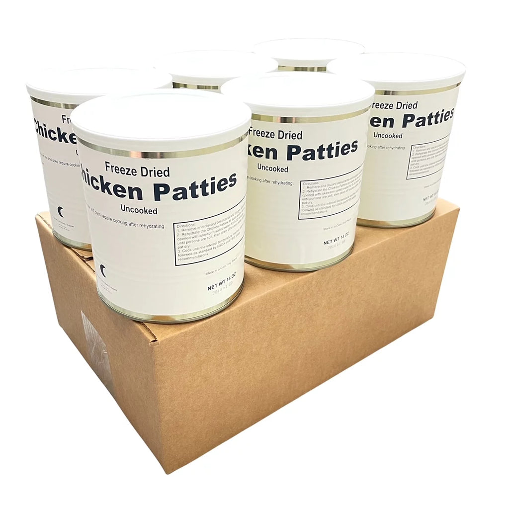 6 Cans Freeze Dried Chicken Patties E147857