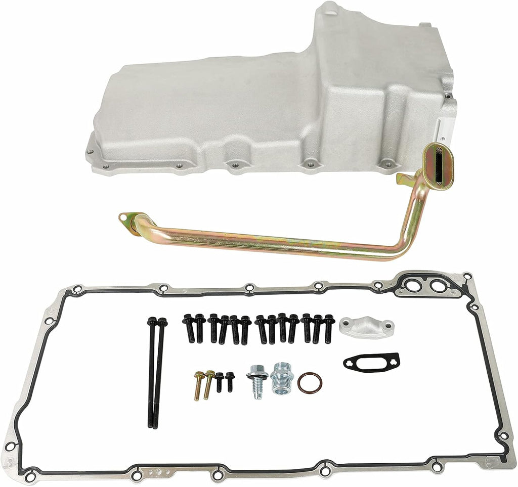 Aluminum Oil Pan Retrofit Kit with Pick Up Gasket I211