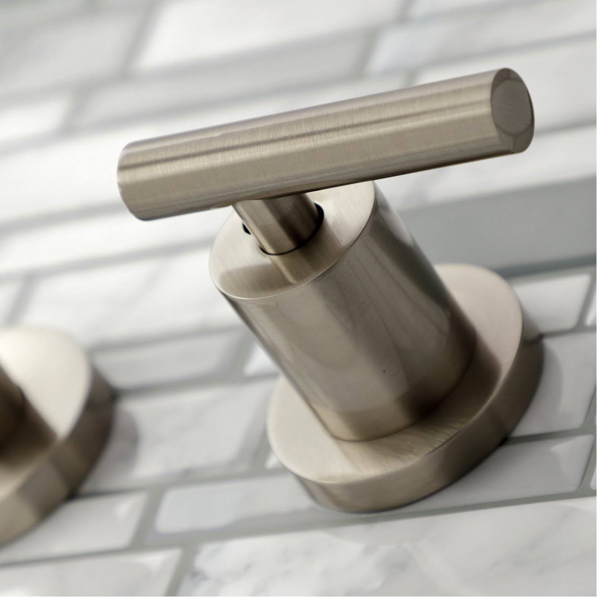 2-Handle Wall Mount Bathroom Faucet, Antique Brass C164657