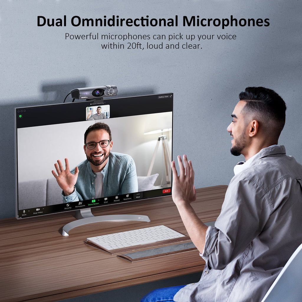 4K AI Webcam with Noise-Canceling Mic P5753