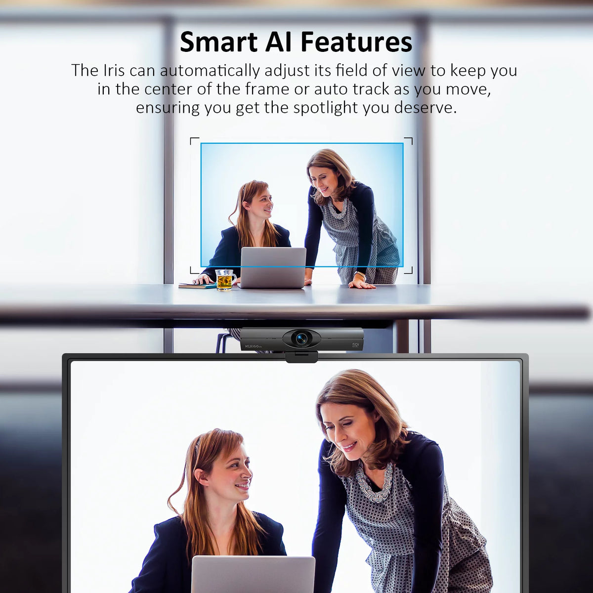 4K AI Webcam with Noise-Canceling Mic P5753