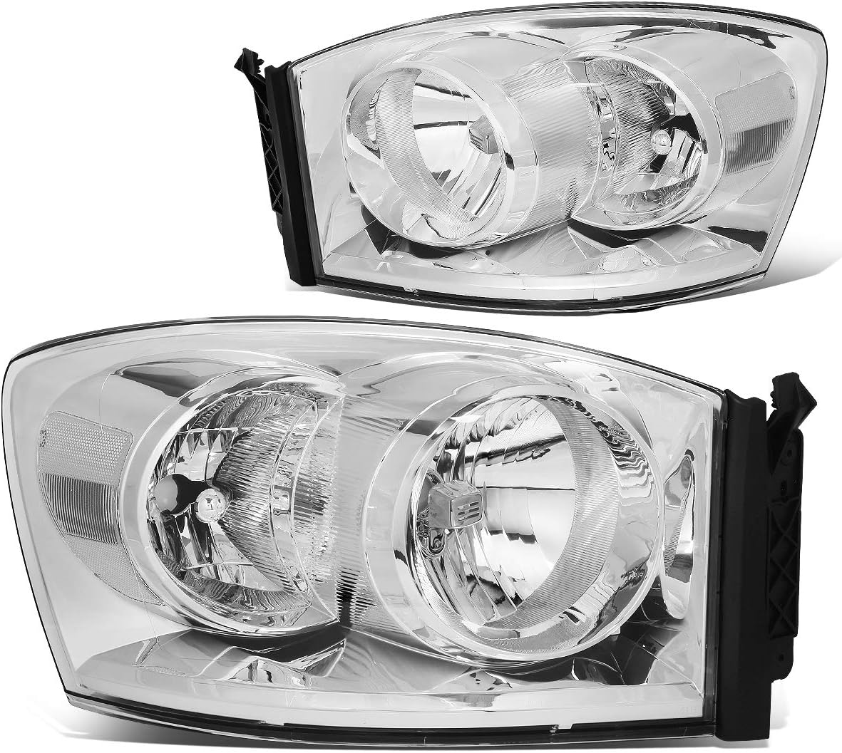 Smoked/Clear Dual LED DRL Sequential Turn Signal Projector Headlights P595