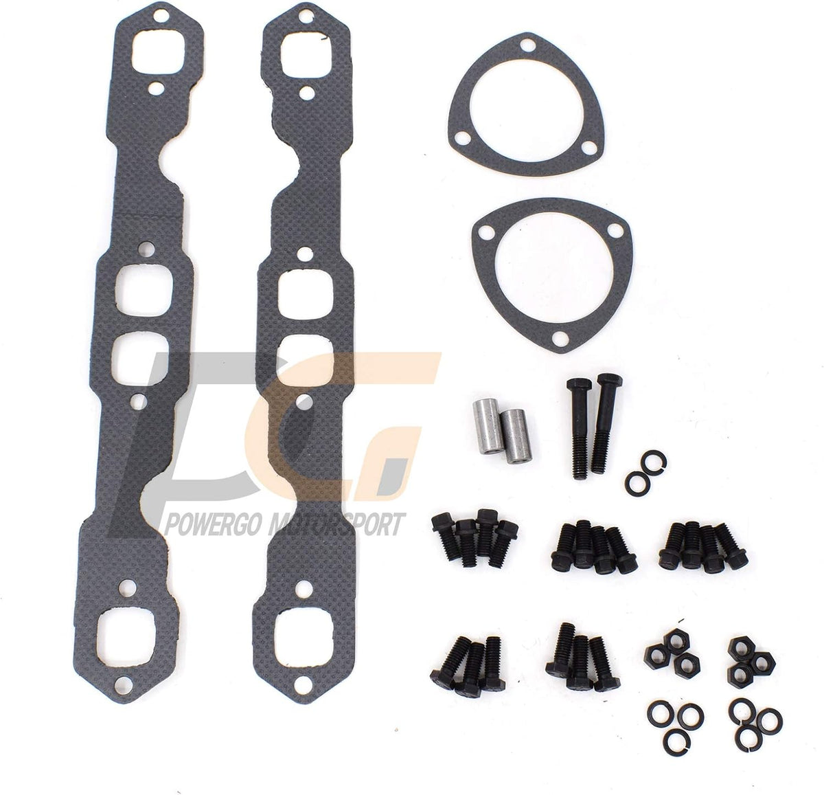 Exhaust Headers 1-5/8 in. Mild Steel Hi-temp Black Paint V8 G2825