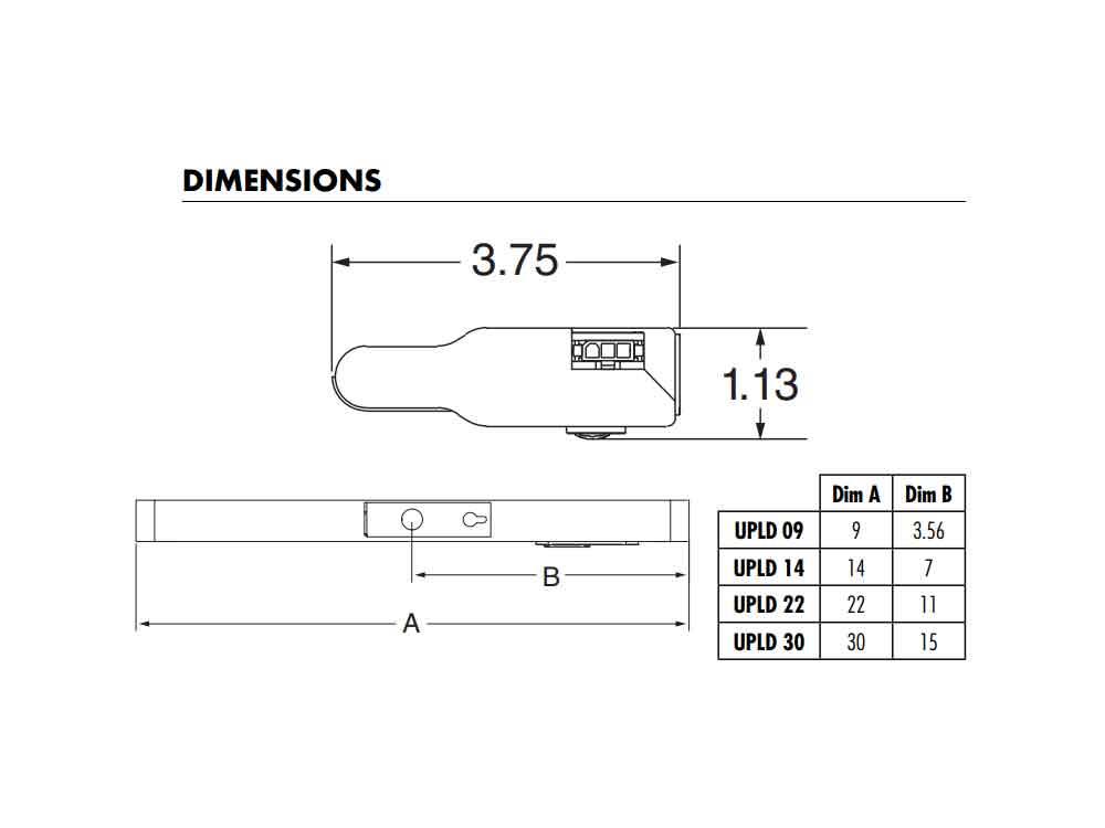 14 in. LED Under Cabinet Light Bar P207