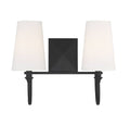 Matte Black 2 Light Bath S3626