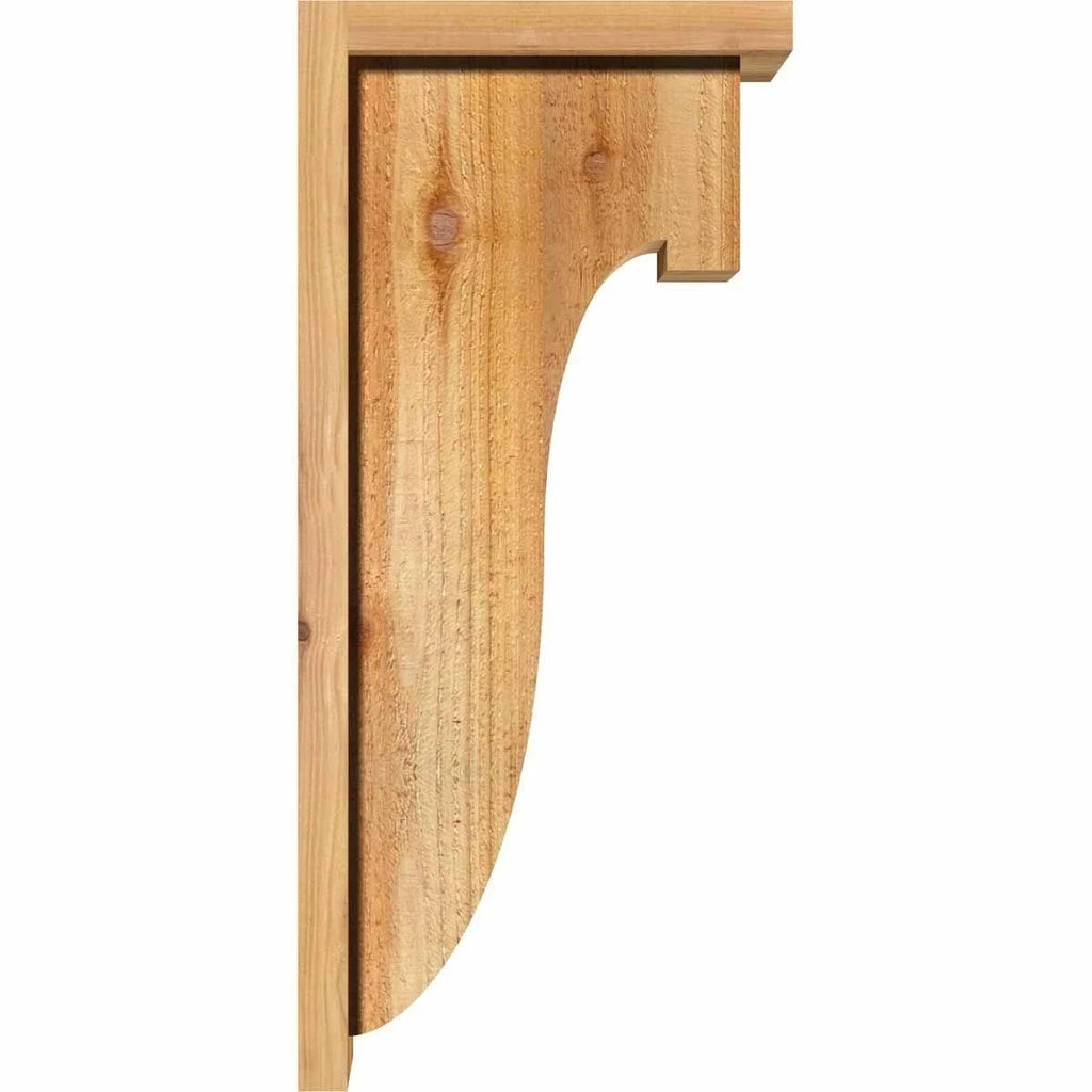Rough Sawn Corbel with Backplate, Western Red Cedar Q6336