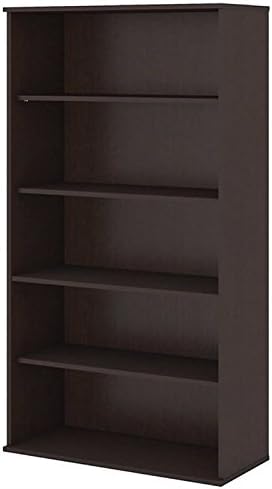 5 Shelf Bookcase in Mocha Cherry E9852