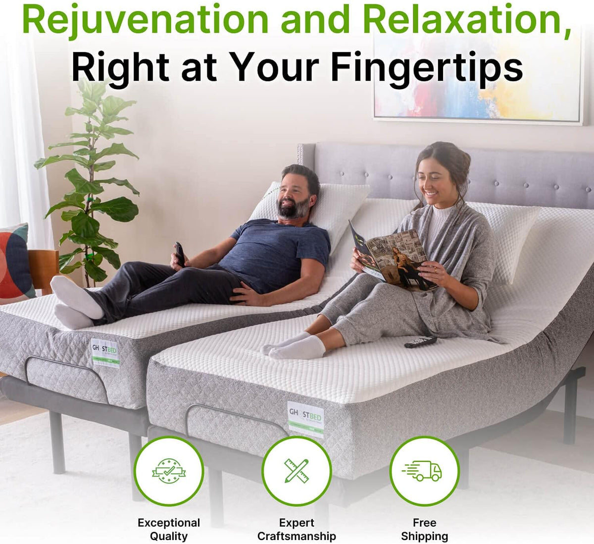 Twin XL Adjustable Bed Frame with Wireless Remote M79862