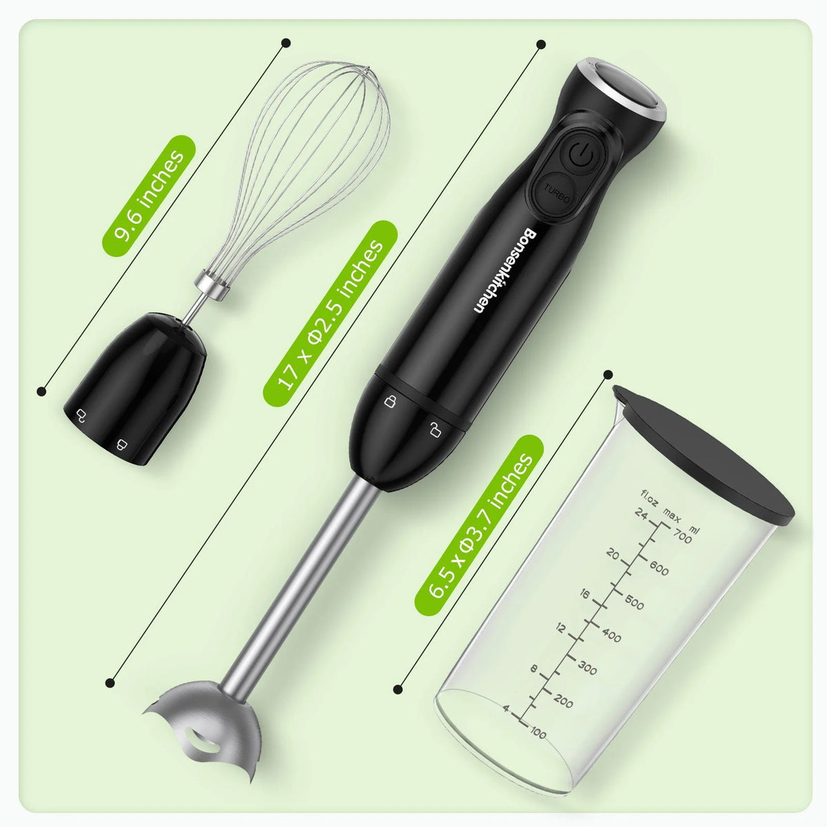 Stainless Steel 20-Speed Immersion Blender Y37410