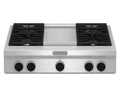 36x22 Stainless Steel Gas Cooktop and Griddle with 5 Hobs U603409