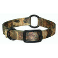 Nylon Double Thick Dog Collar with Center Ring F1122