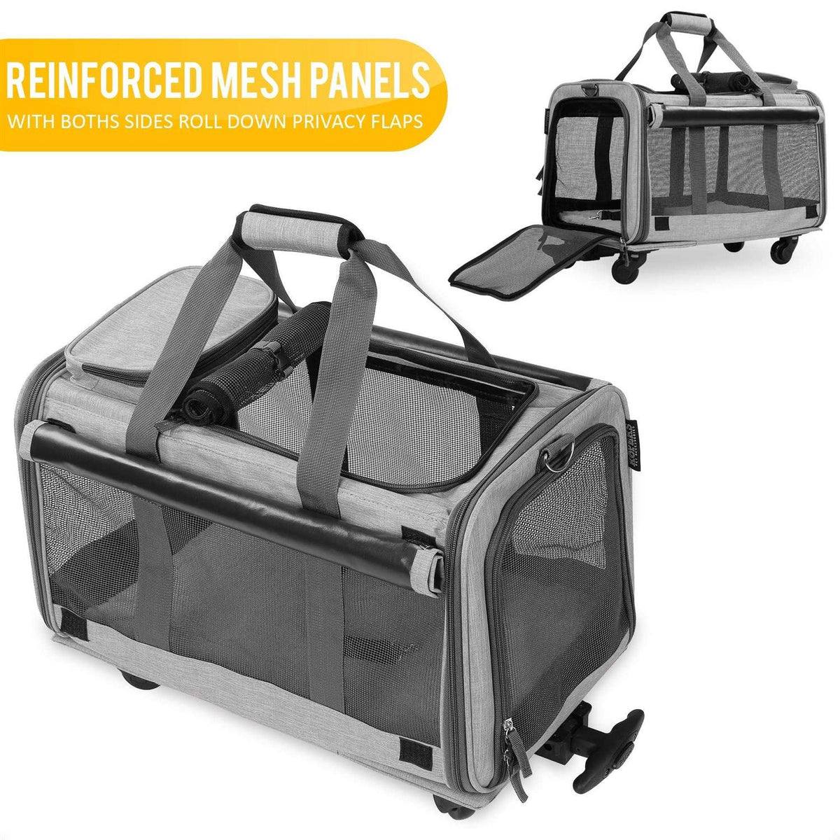 Pet Carrier with Detachable Wheels O2442
