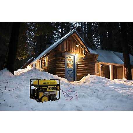 3650 Watt Electric Start Portable Generator with RV Outlet G974734