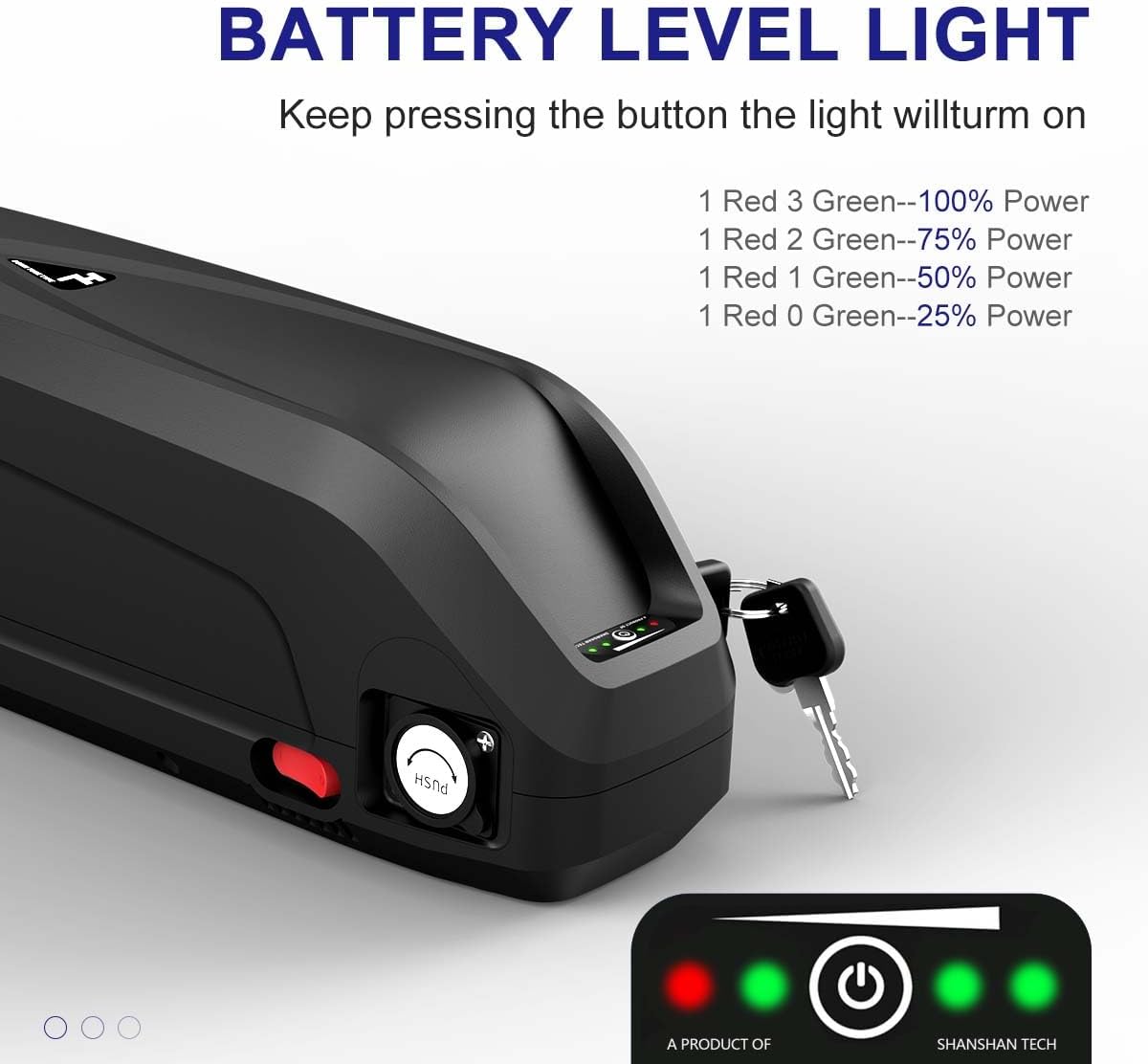 48V 20AH Lithium ion Electric Bike Battery Pack with Charger E856