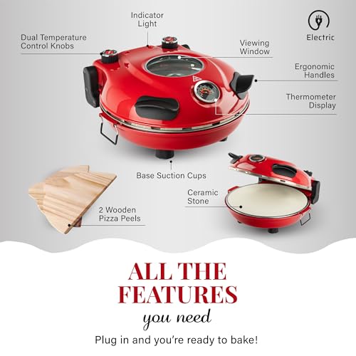 Cream Electric Pizza Oven H833