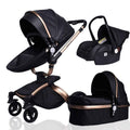 Leather 3 in 1 Two Way Suspension Stroller V22461