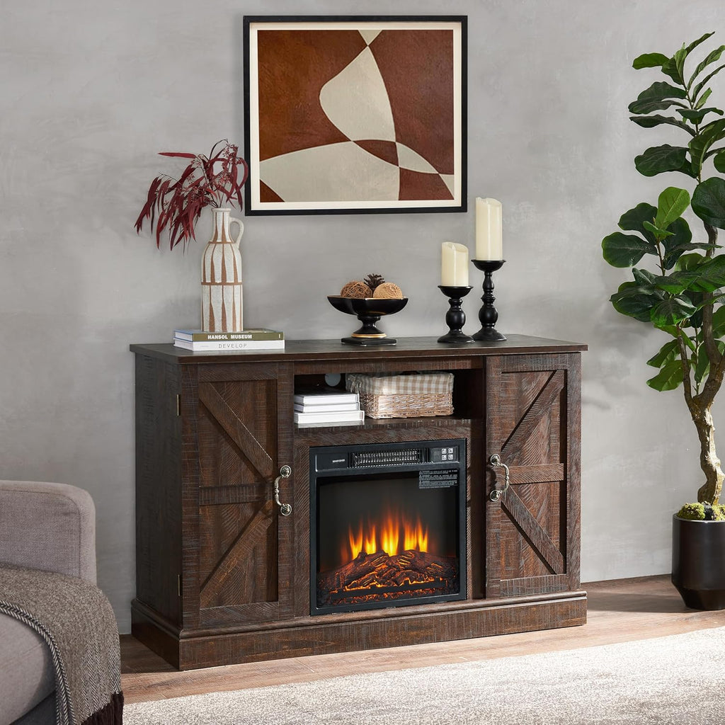 Electric Fireplace TV Stand with Cable Management I10781