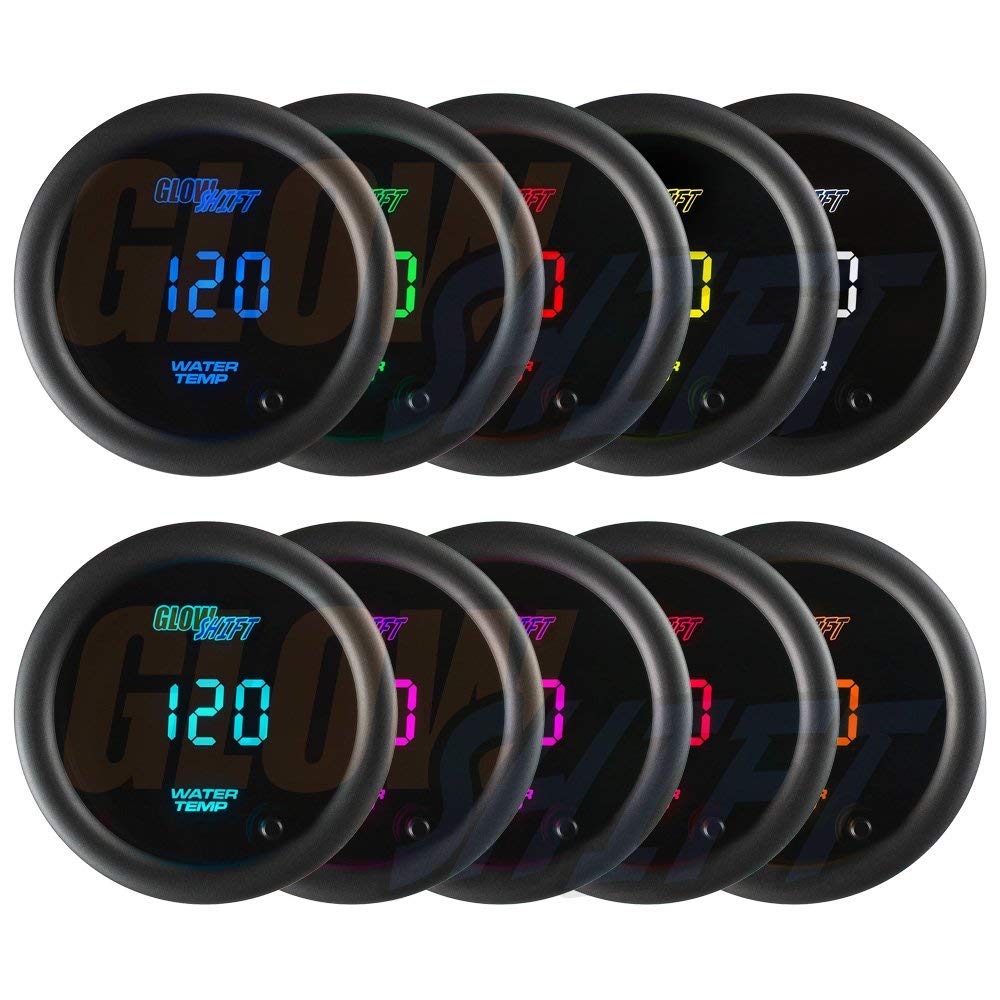 10 Color Digital Water Coolant Temperature Gauge Kit H3142