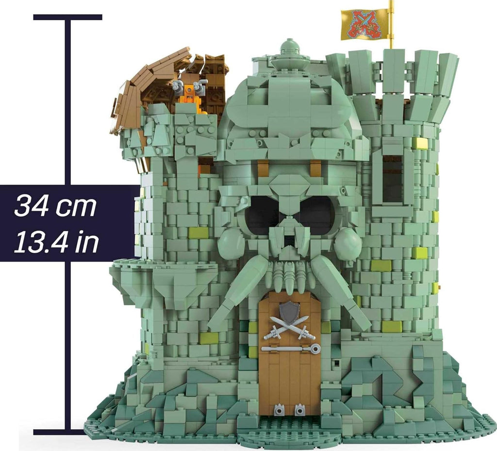Castle Grayskull Building Set with 3508 Pieces, 6 Poseable Micro Action Figures, 13+ Inches Tall S2055
