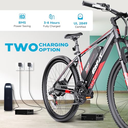 350W 26" 21 Speed Electric Bike with Dual Disc Brake S375