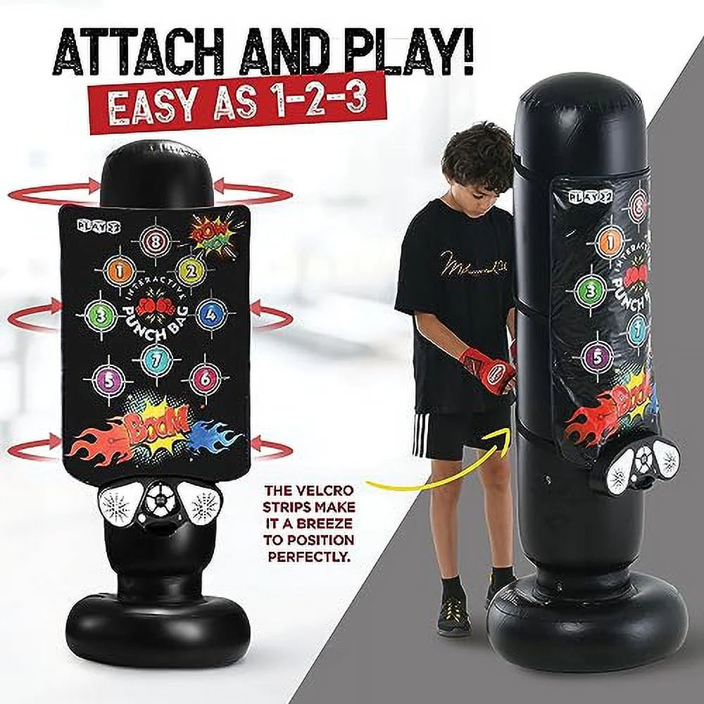 Punching Bag with Electronic Memory Game & Music Mat with Lights & Sounds T715614