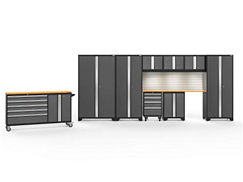 Gray 10 Piece Garage Cabinets E86131