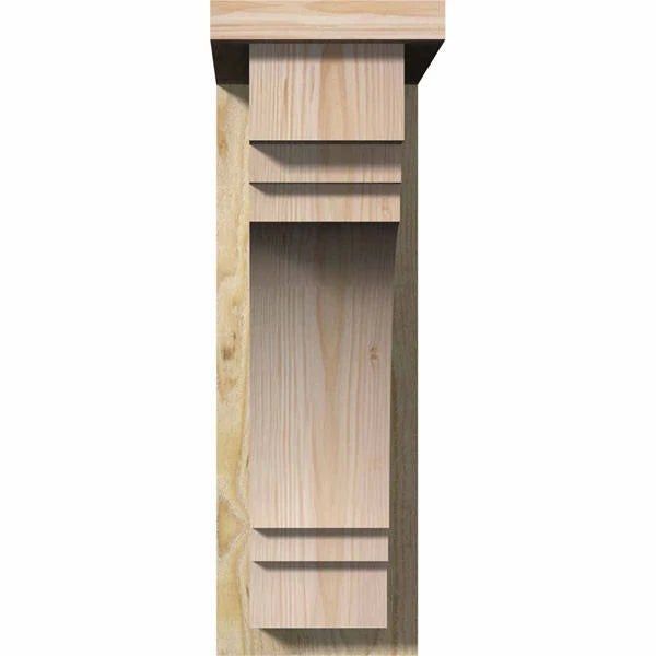 Rough Sawn Douglas Fir Corbel with Backplate S635590