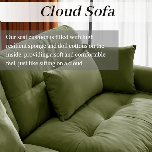 130" Modular Sectional Sofa with Movable Ottoman K266