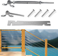 20 Sets T316 Stainless Steel Adjustable Angle 180° Cable Railing Kit F396