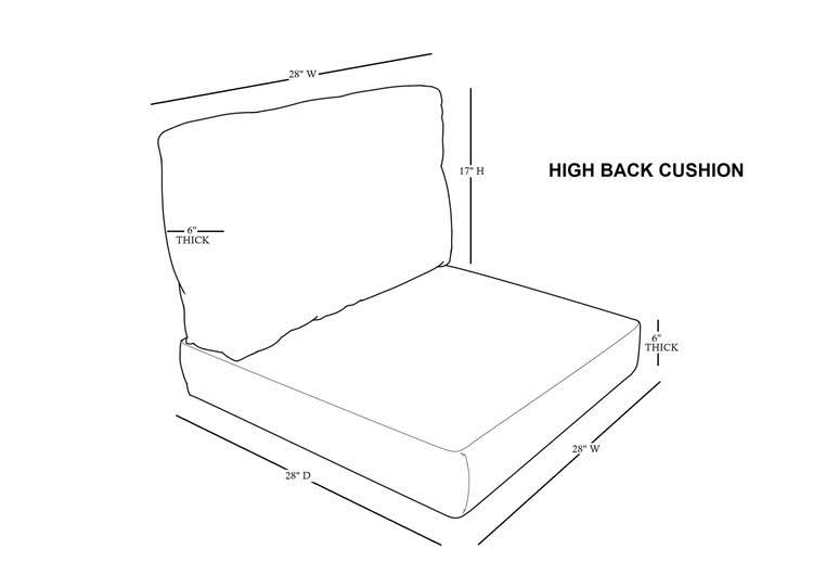 High Back Cushion Set P50493