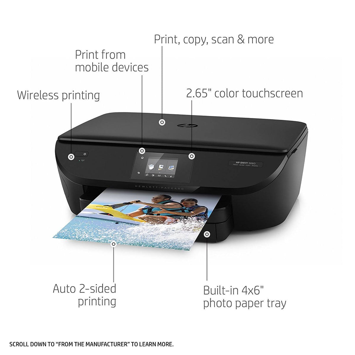 HP Envy 5660 All in One Inkjet Wireless Printer Refurbished B194220