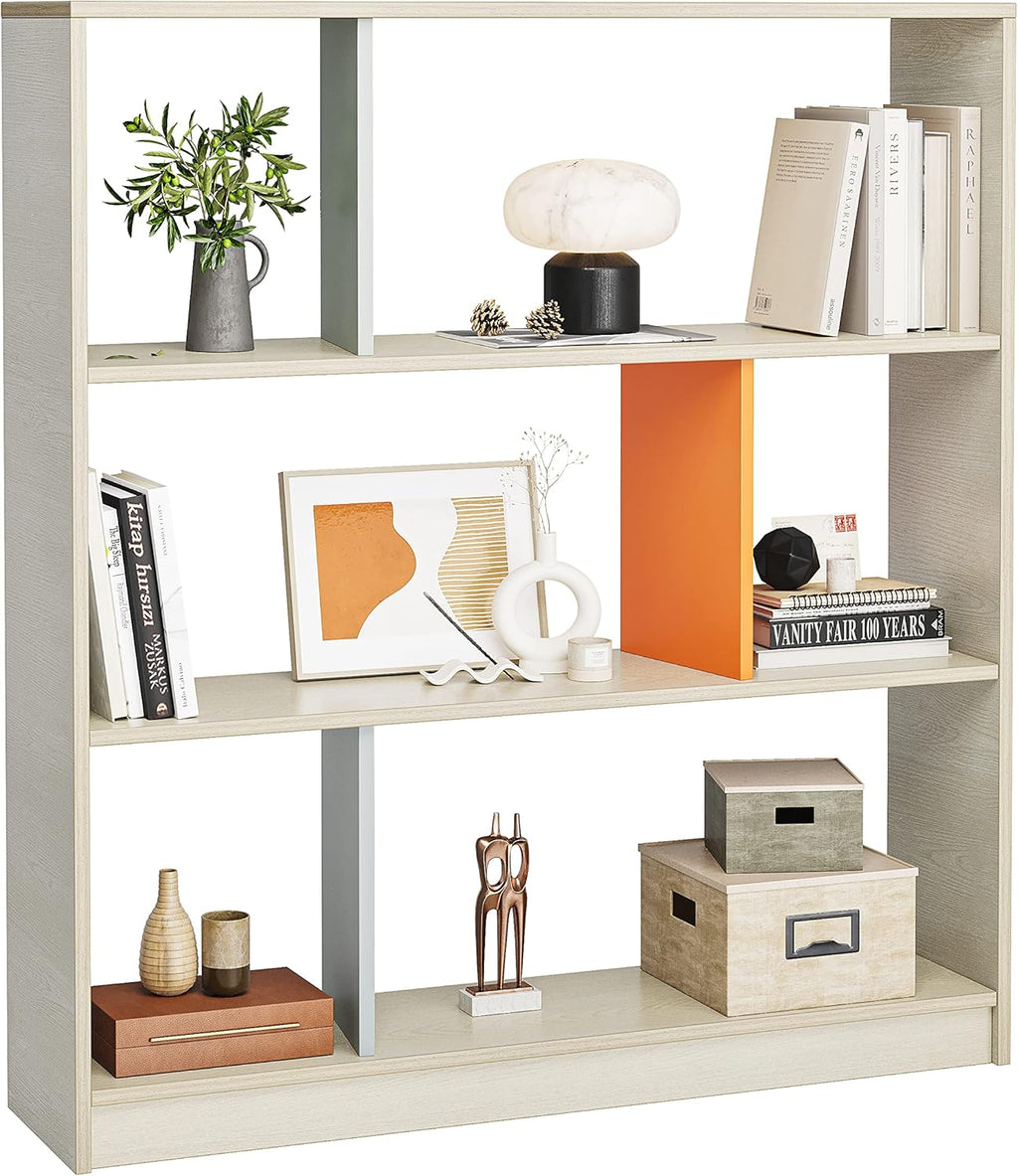 3 Tier Rustic Brown Bookcase D793127