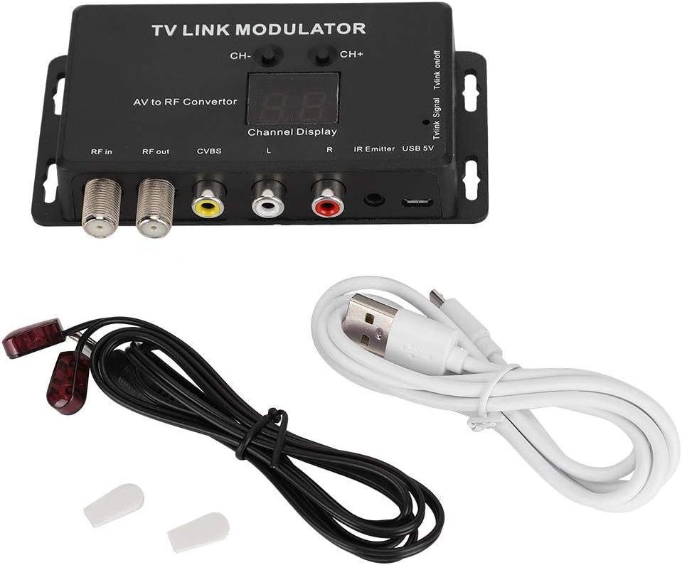 UHF Modulator AV to RF Converter with Channel Display Q740