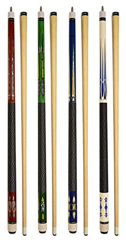 Set of 4 58" Pool Cue Sticks A292202