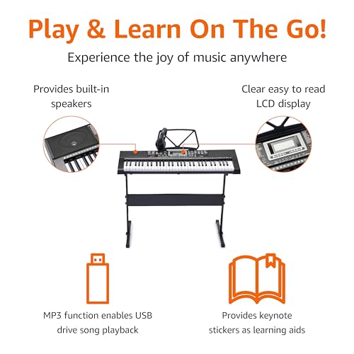 Black 88-Key Semi-Weighted Digital Piano with Sustain Pedal C810