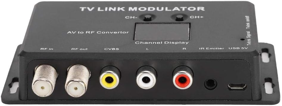 UHF Modulator AV to RF Converter with Channel Display Q740