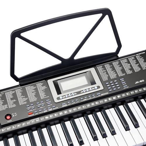 Black 88-Key Semi-Weighted Digital Piano with Sustain Pedal C810