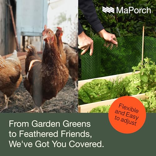 Green Plastic Wire Mesh Fence 15.7IN x 10FT Roll V464118