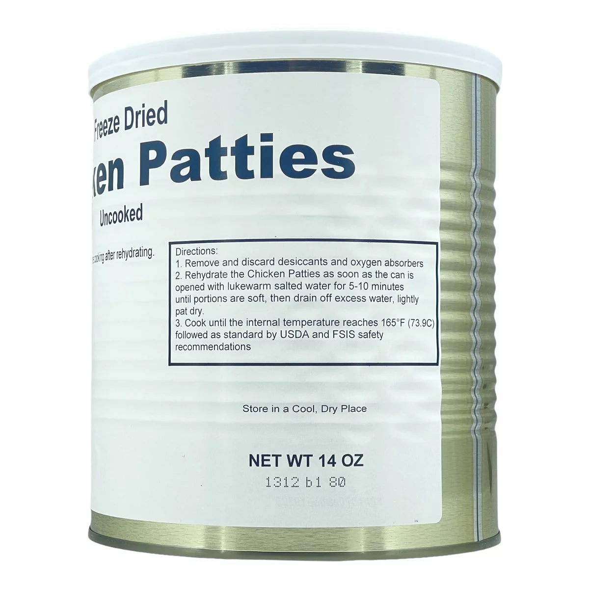 6 Cans Freeze Dried Chicken Patties E147857