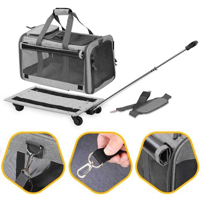 Pet Carrier with Detachable Wheels O2442