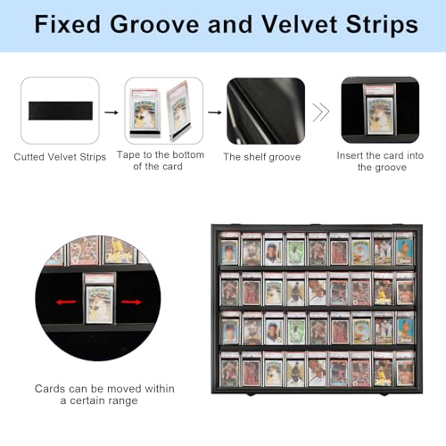 Sports Card Display Case with Lockable Acrylic Door A340495