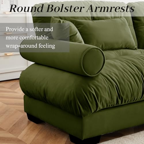 130" Modular Sectional Sofa with Movable Ottoman K266